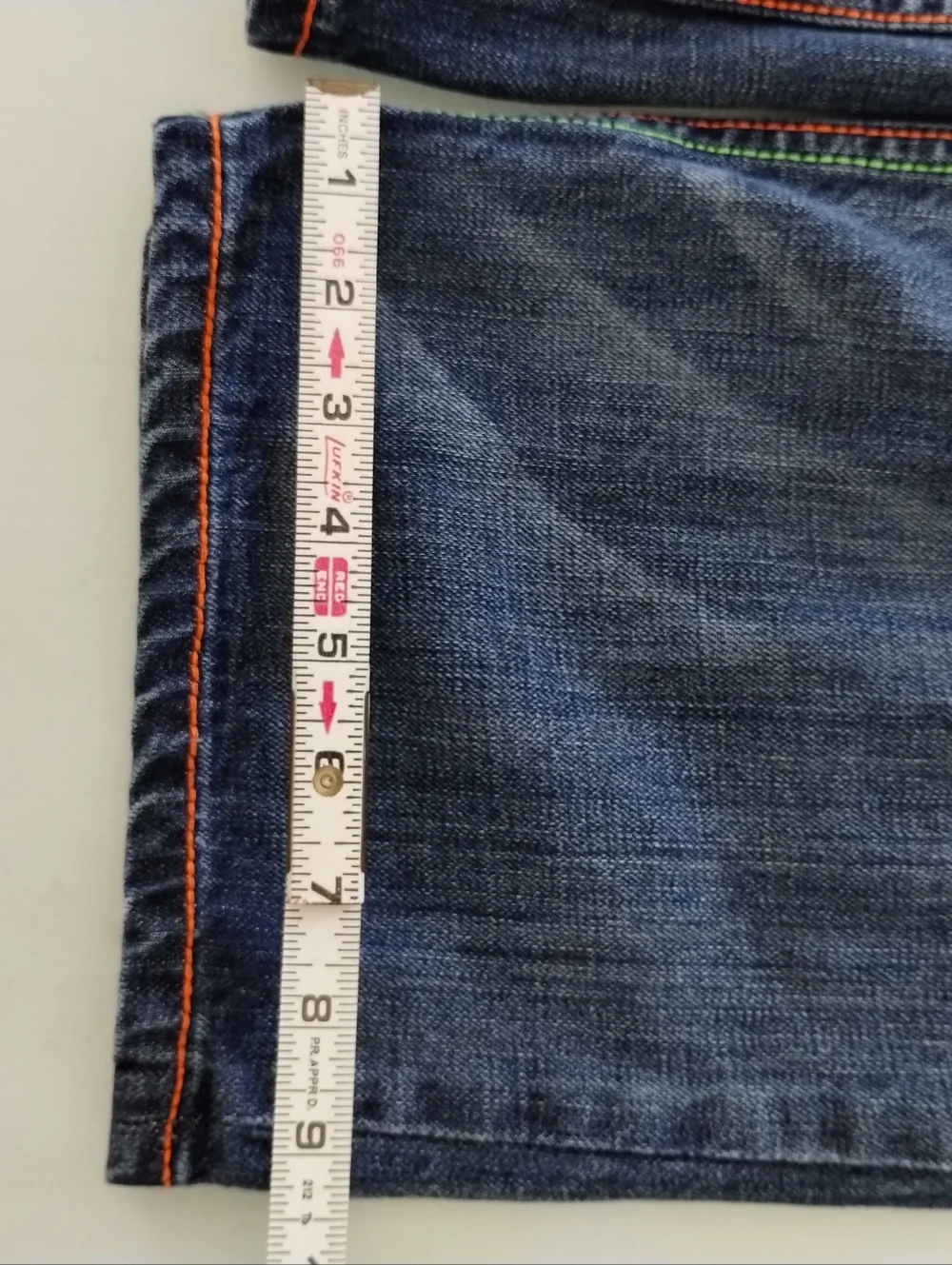 Coogi Men's Pants Y2K Spellout Denim Distressed Embroidered Size 34x 33 - Picture 5 of 14